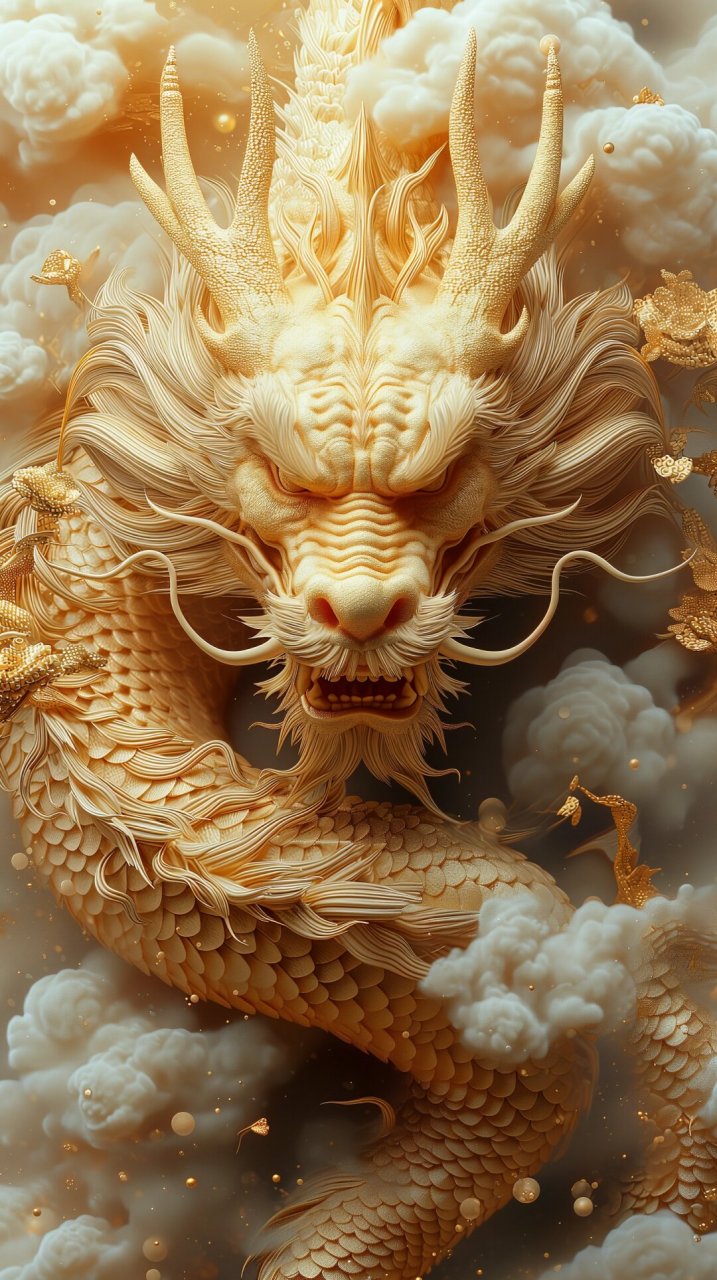 快来拿关键词|金龍|十二生肖     在云海中,一条