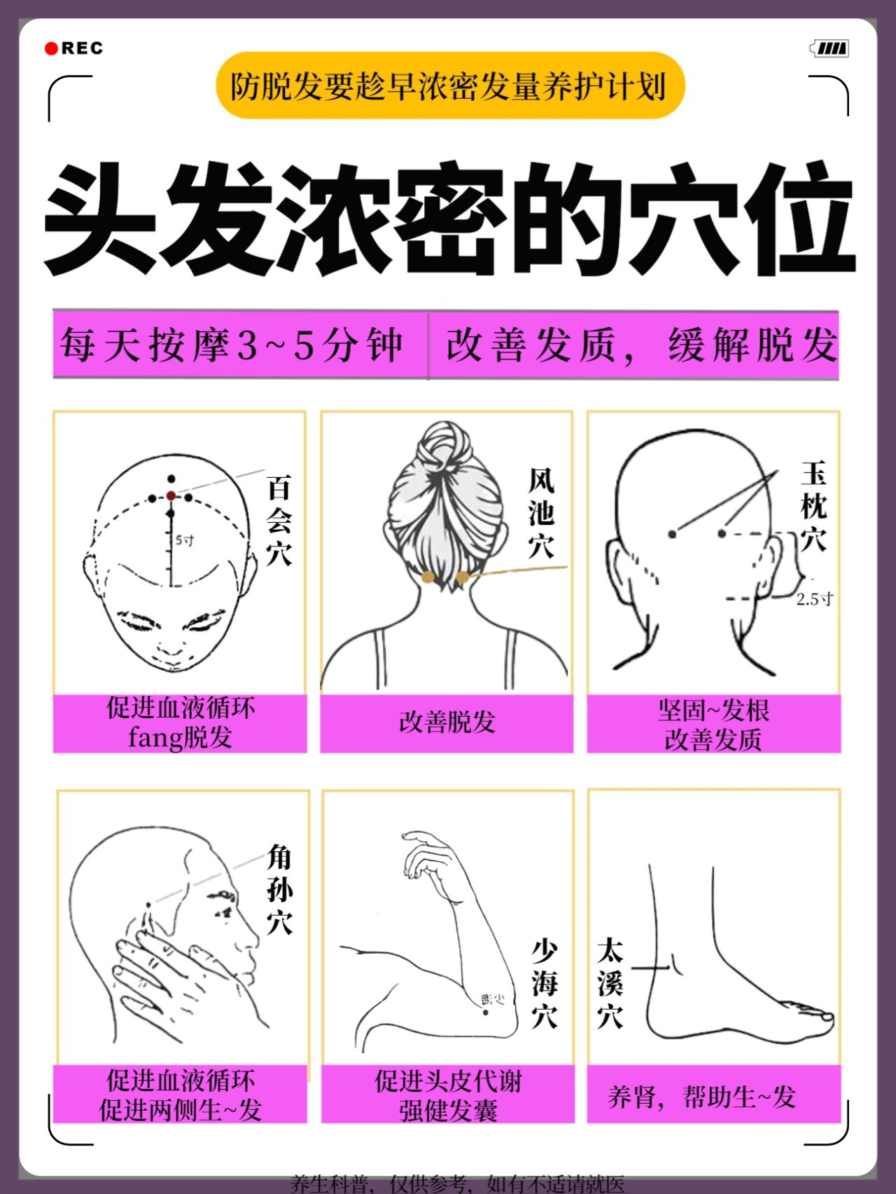 每天只需要花5分钟按摩头皮