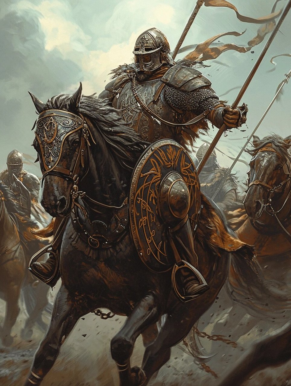 洛汗骑士  夜阑卧听风吹雨,铁马冰河入梦来.