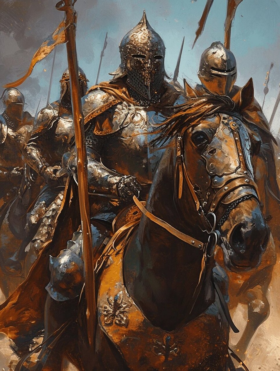 洛汗骑士  夜阑卧听风吹雨,铁马冰河入梦来.