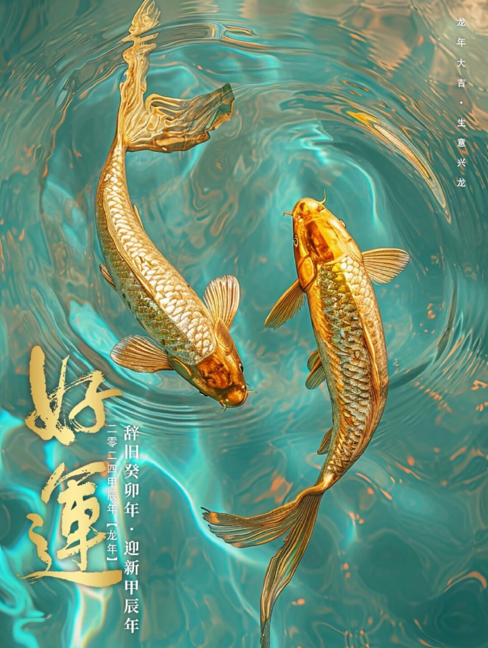 金鲤锦鲤如鱼得水锦鲤附身  最近数周,我专注于锦鲤与上上签的设计