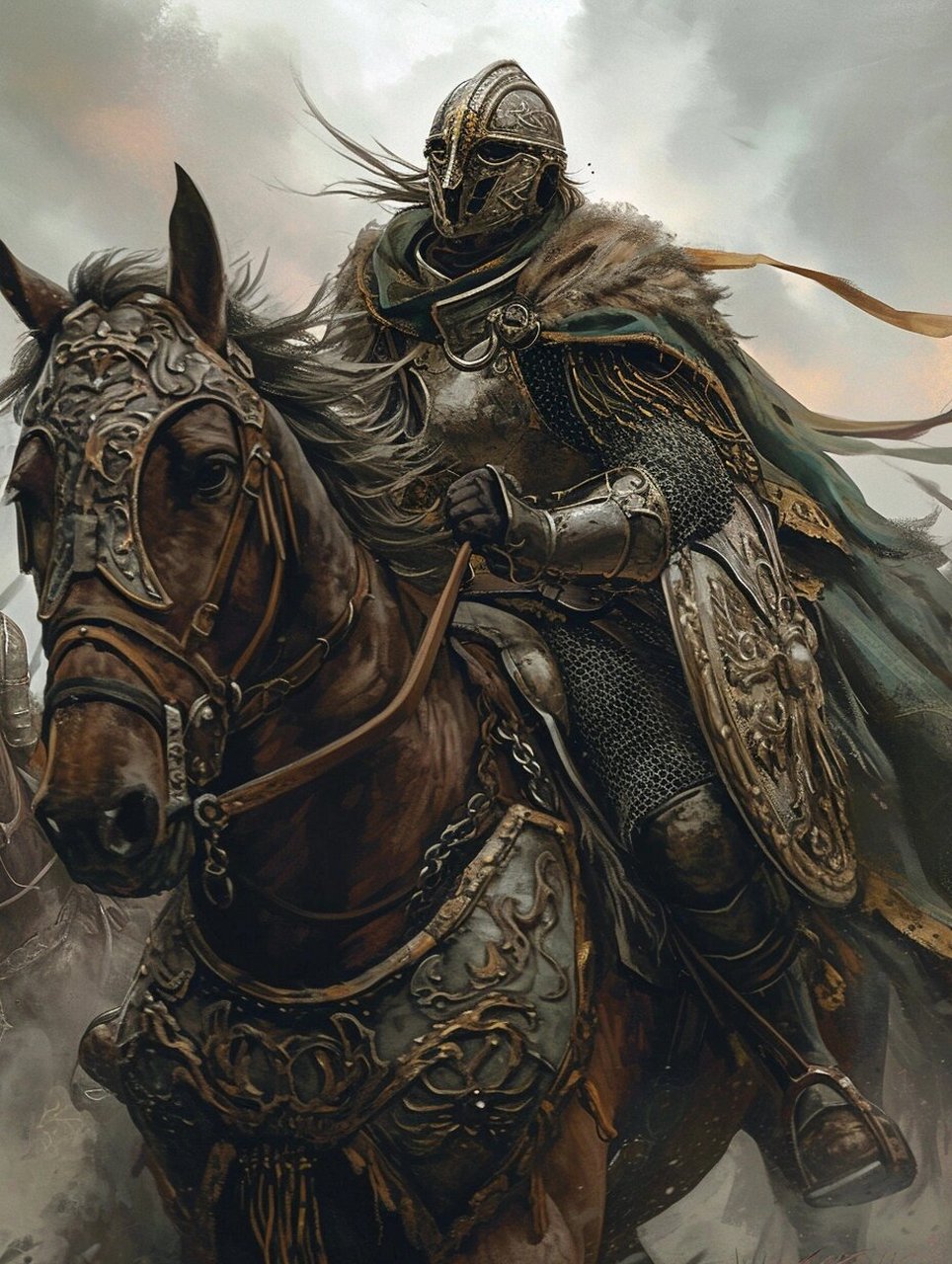 洛汗骑士  夜阑卧听风吹雨,铁马冰河入梦来.