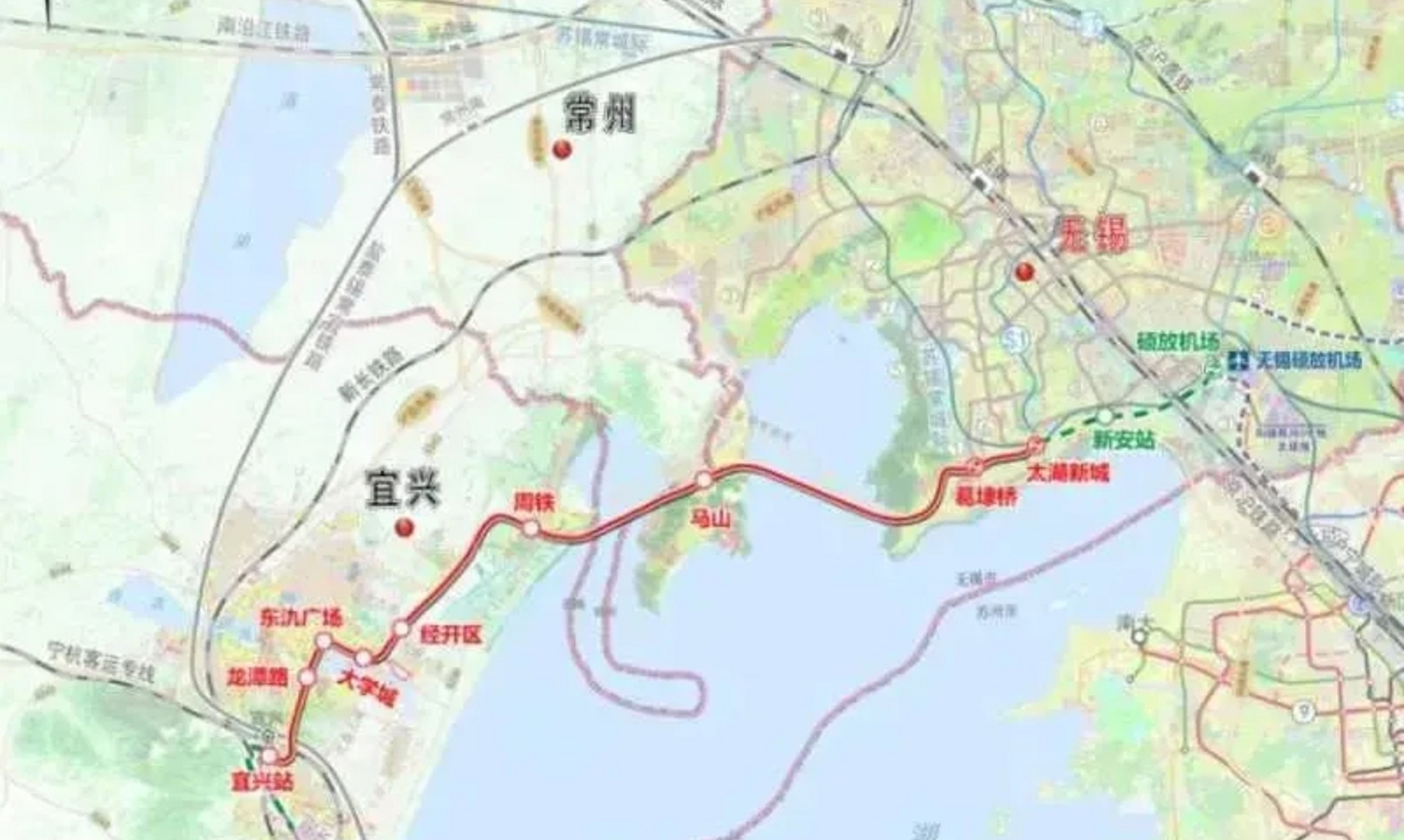 锡宜s2号线,连接无锡与宜兴,成为无锡交通的新动脉.