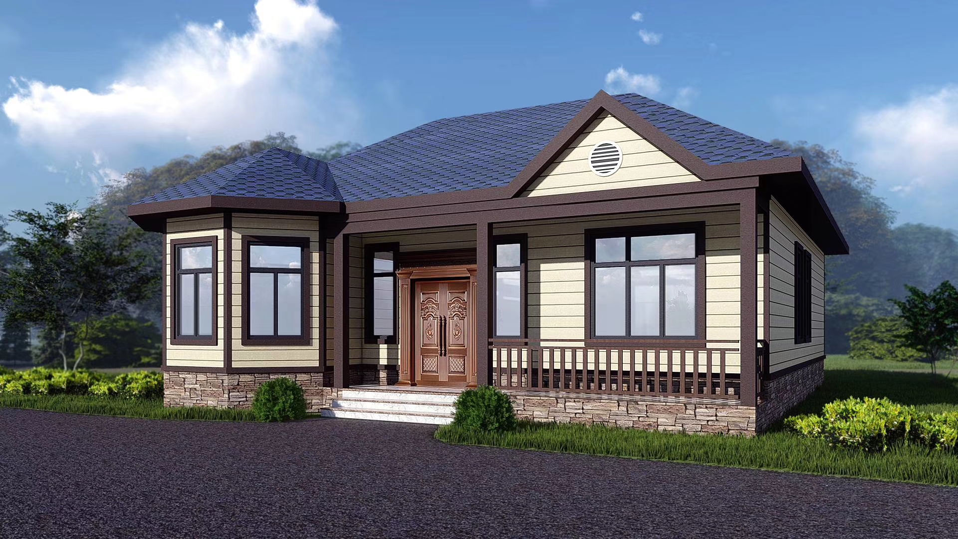 农村建一层轻钢别墅的好处!