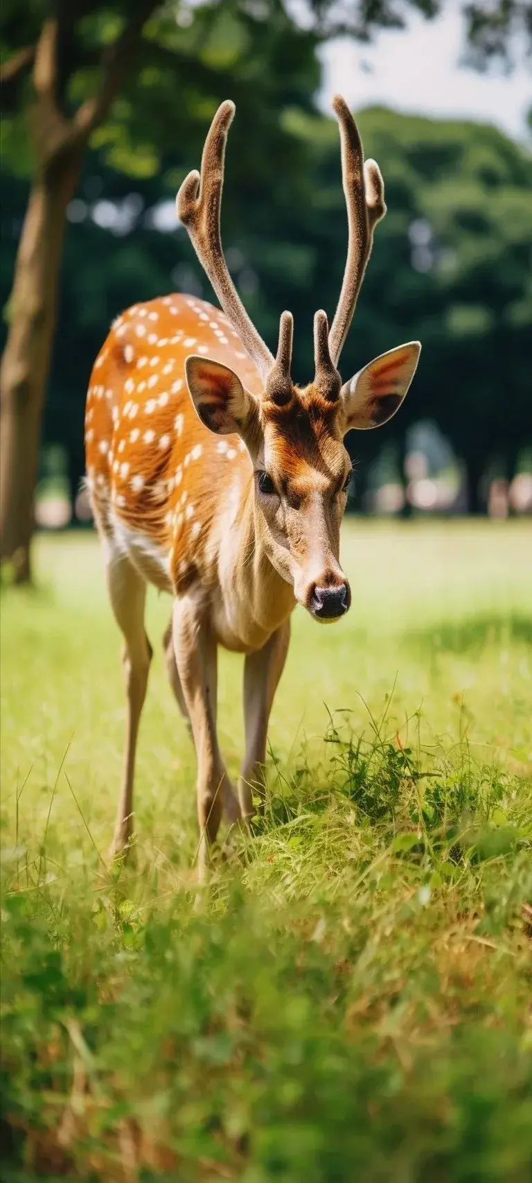 壁纸分享,鹿寓意着和谐与幸福,让我们共享鹿鸣之乐