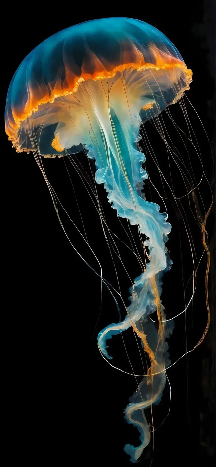 壁纸分享,水母是海洋中的美丽精灵,宛如舞动的仙女
