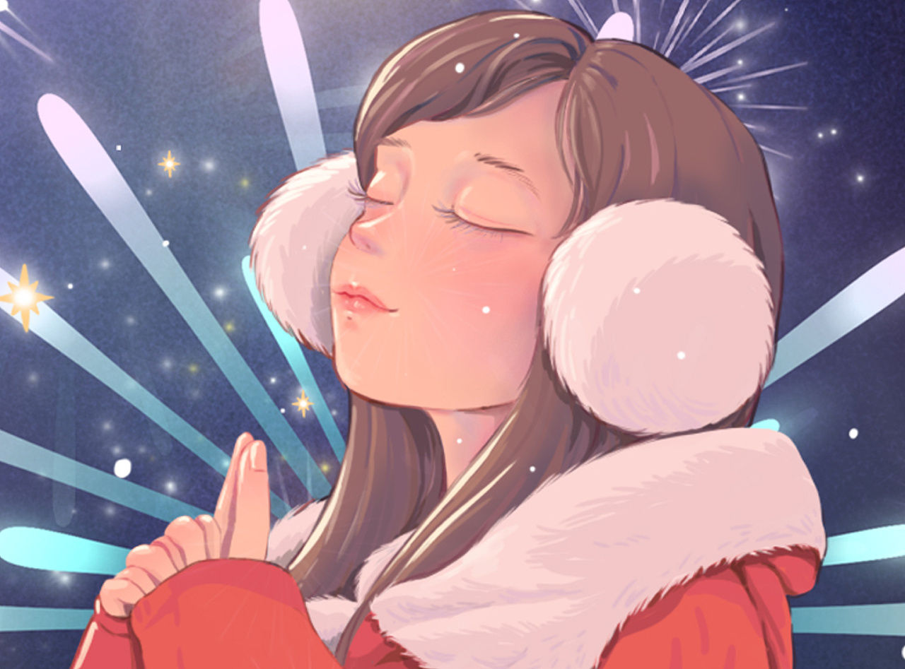 其中一个小女孩正追逐着一个气球,脸上洋溢着灿烂的笑容.