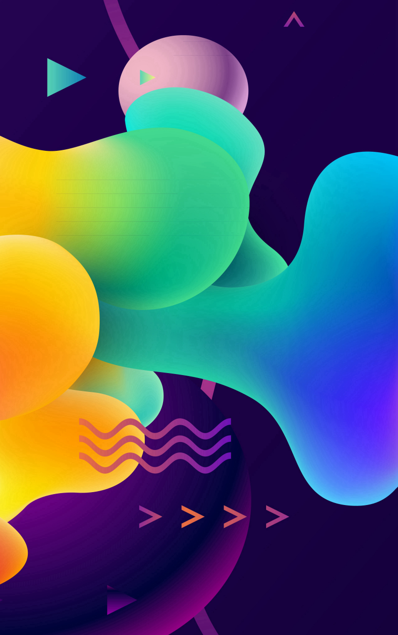 这次壁纸充分把握了色彩渐变的真谛,设计出来视觉感非常强的作品.