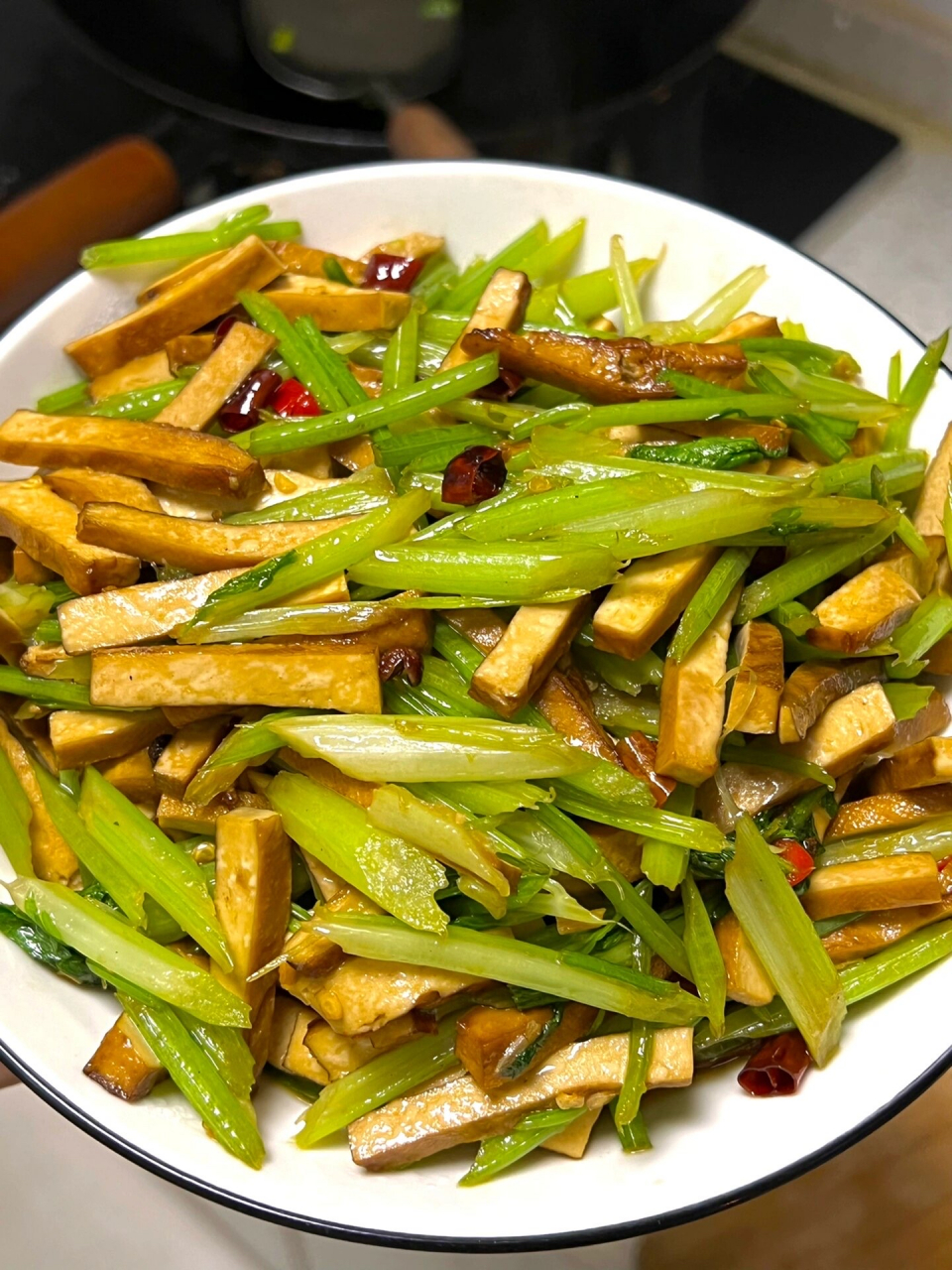 家常菜,芹菜炒香干