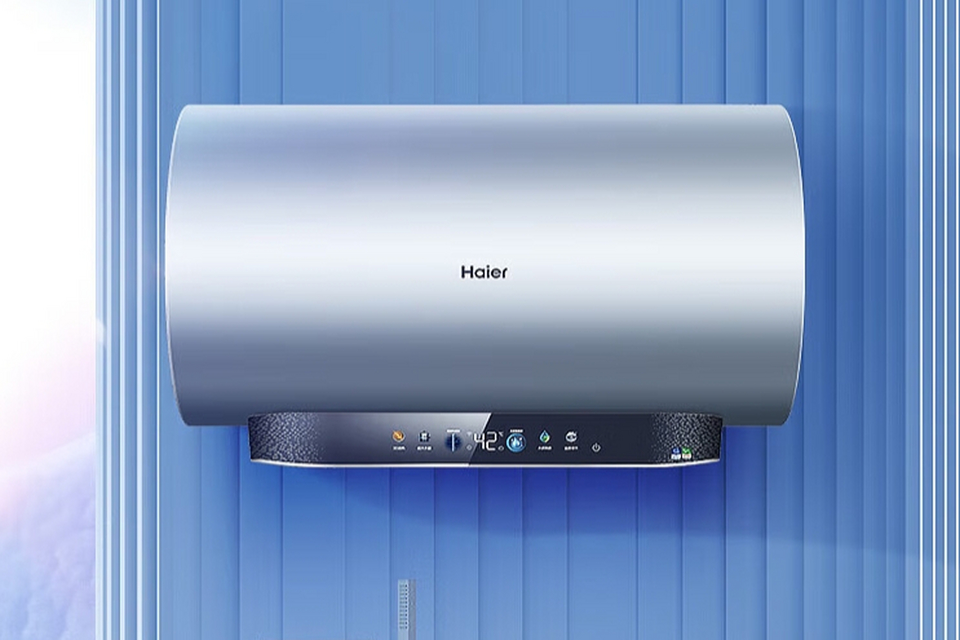 海尔80升家用电热水器ec8005-jn3u1,采用3d聚能速热环技术,快速升温