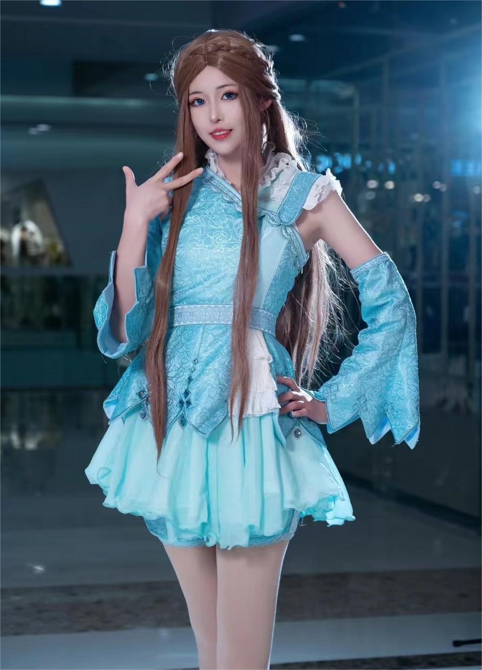 细数斗罗宁荣荣甜美女神cos,这颜值长到审美上了,美感十足