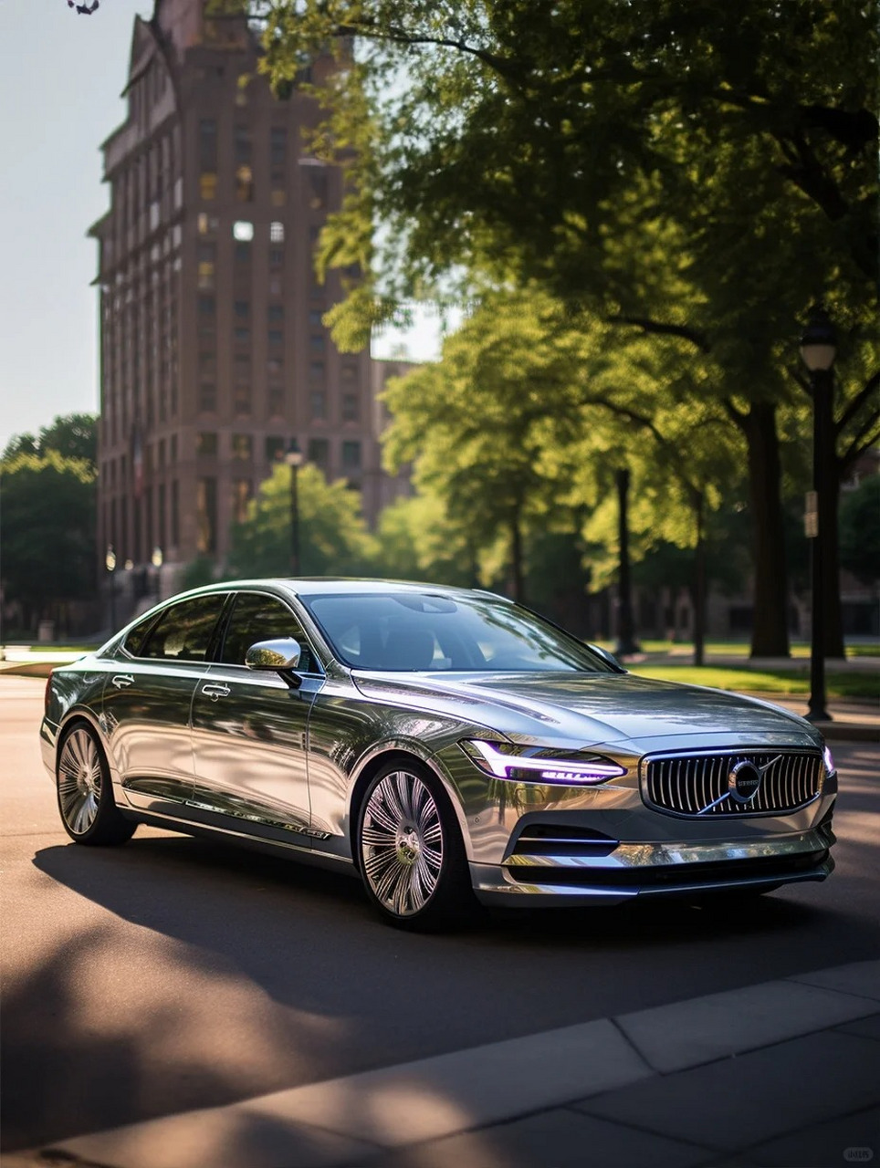 7878银色车身的沃尔沃s90,奢华与低调并存7878 哥们儿,你有没