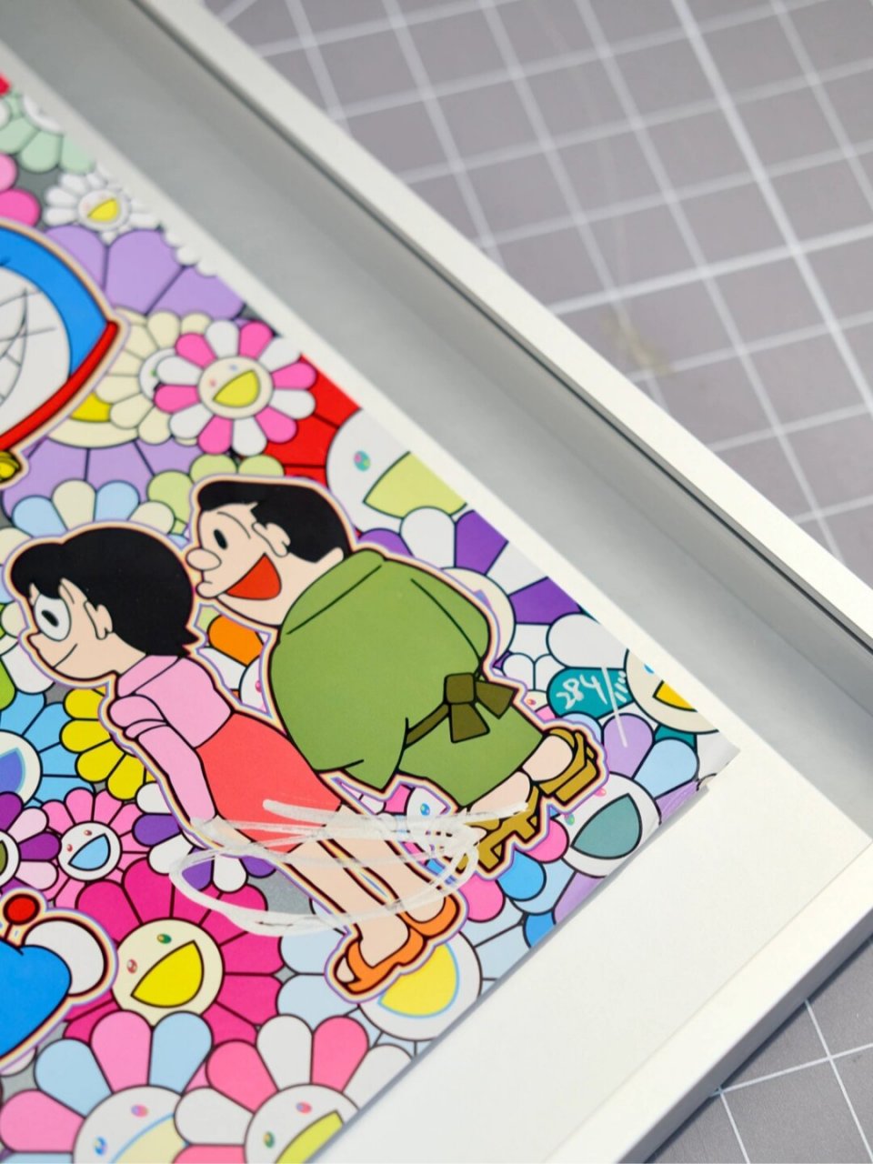 沐落成器|村上隆哆啦a梦版画装裱  村上隆,太阳花,哆啦a梦9799人