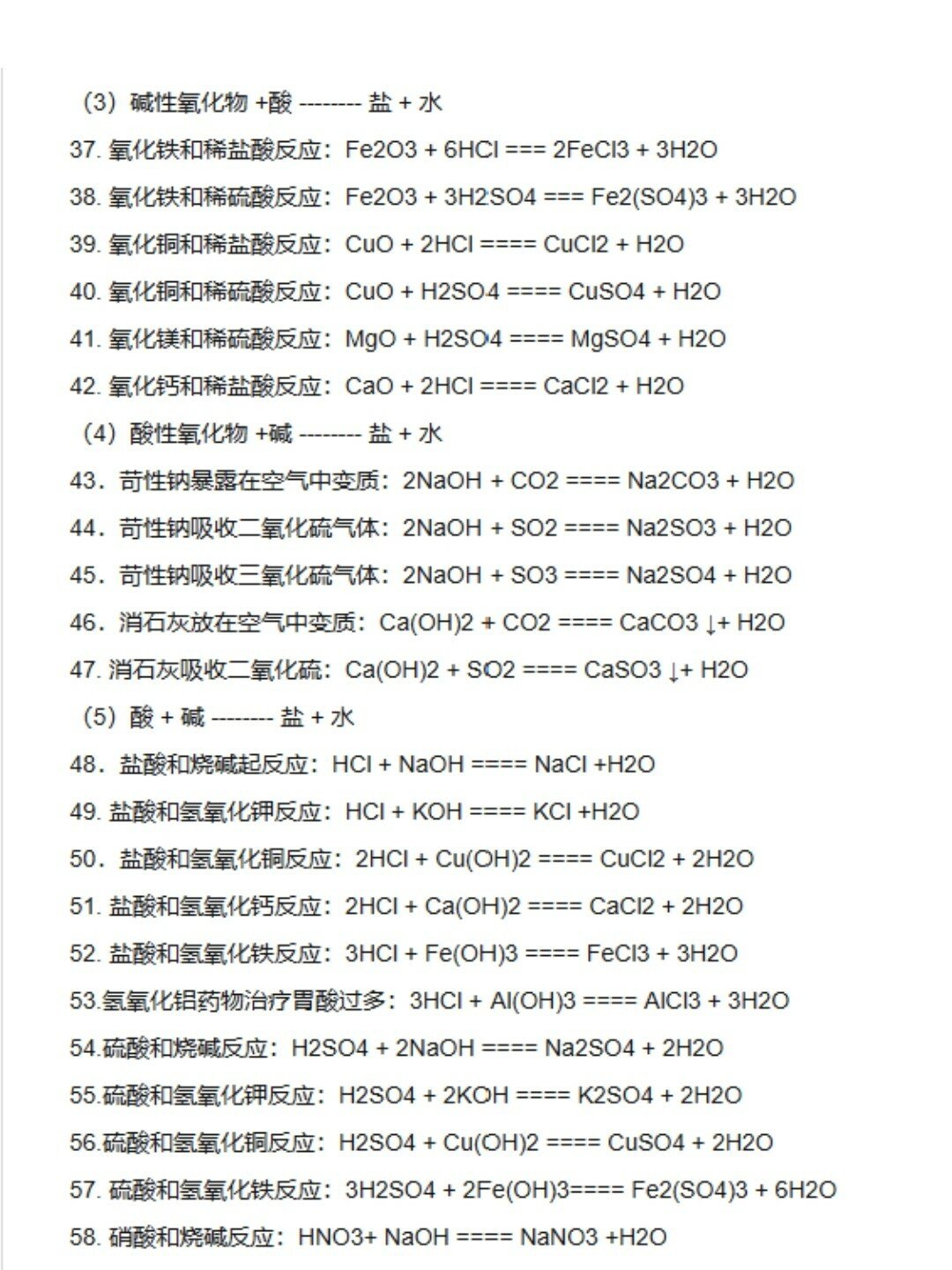 高考化学公式卡！反应方程式，每天记2个
