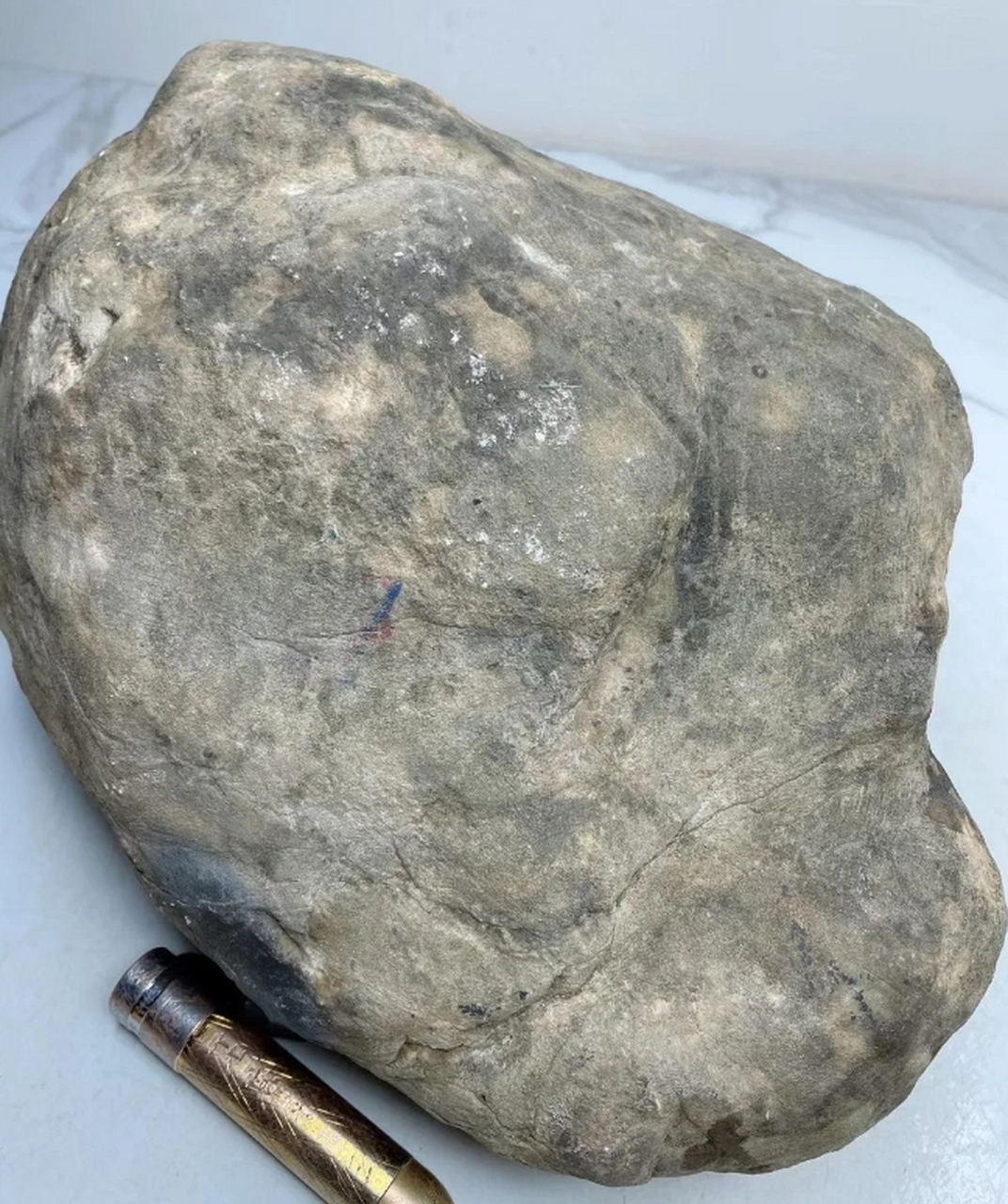 虽然蟒带是翡翠原石中常见的特征,但并不是所有的蟒带都有颜色.