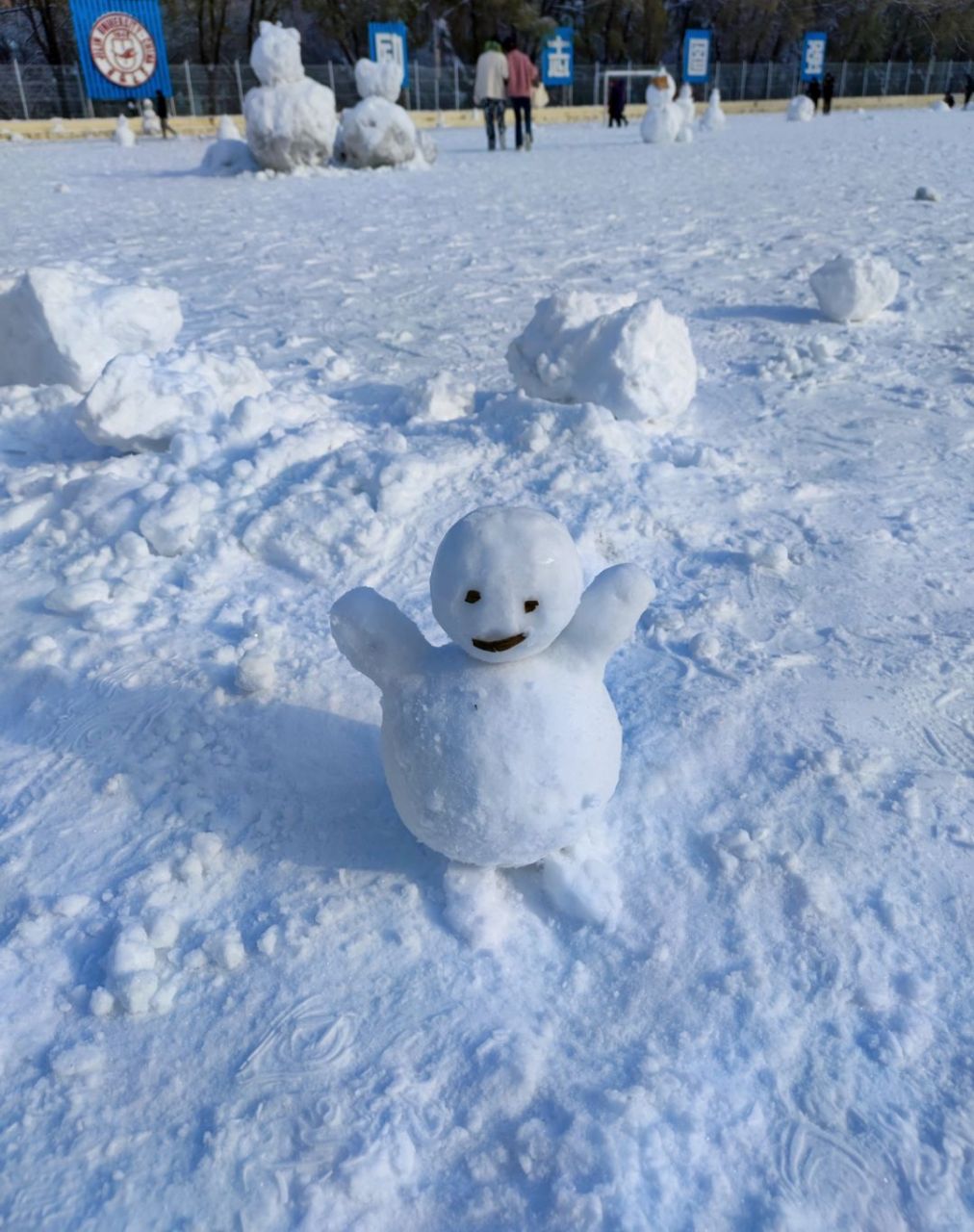 雪人融化过程图图片