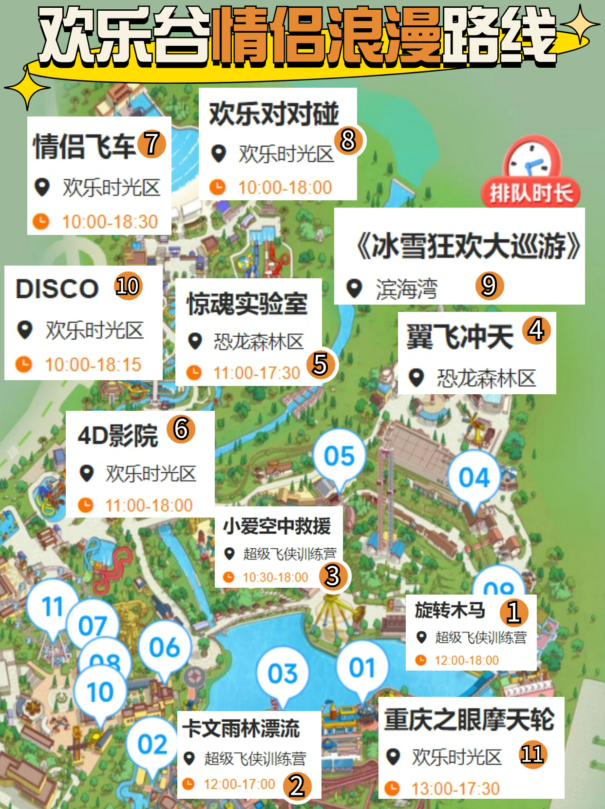 重庆欢乐谷6条游玩经典路线,重庆欢乐谷行李寄存省钱攻略