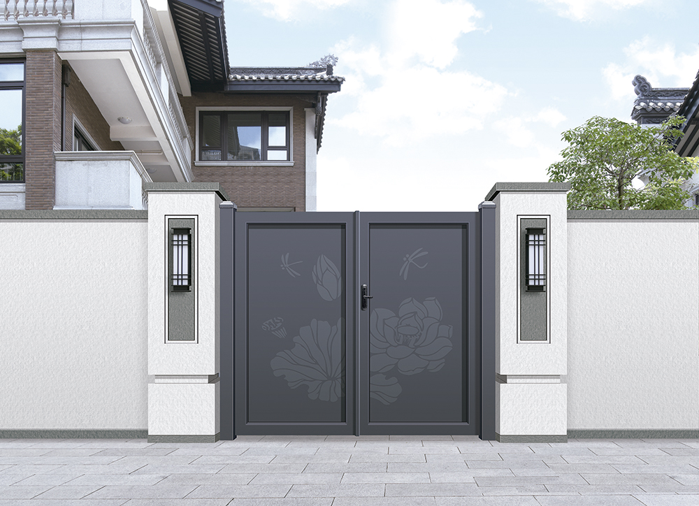2024别墅庭院大门设计3d效果案例