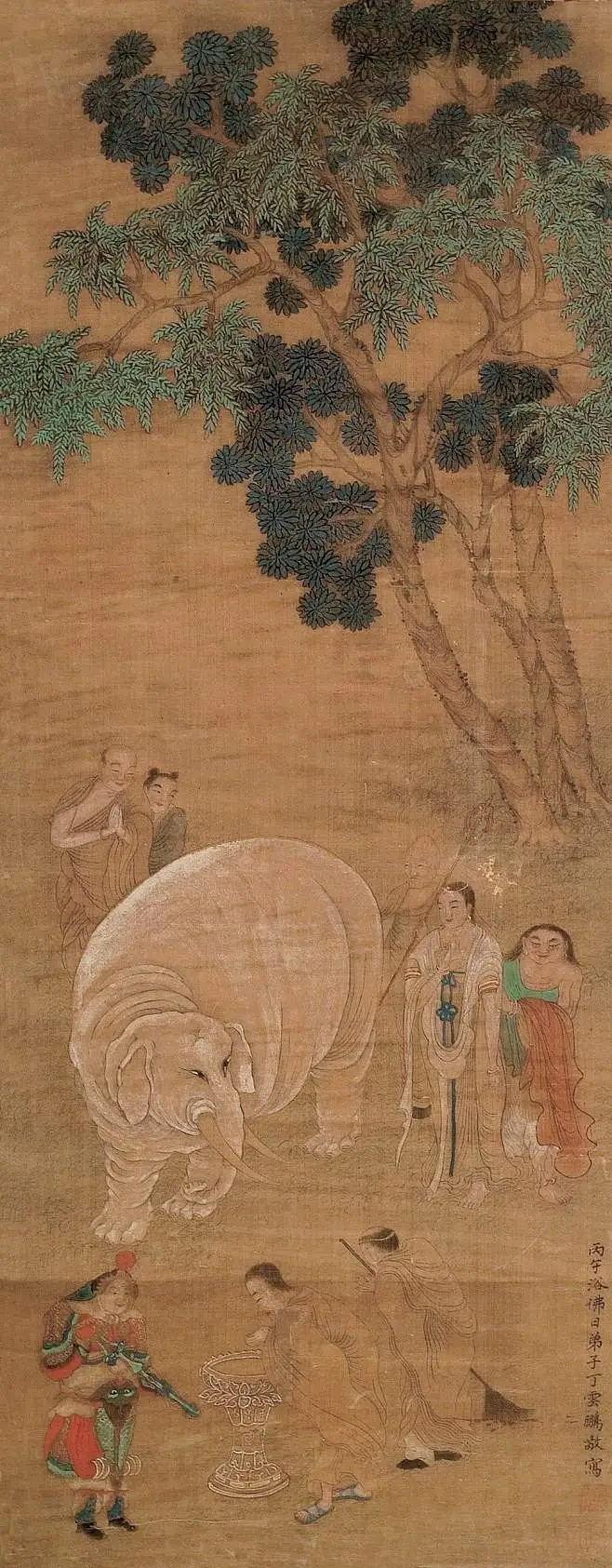 丁云鹏国画罗汉图欣赏