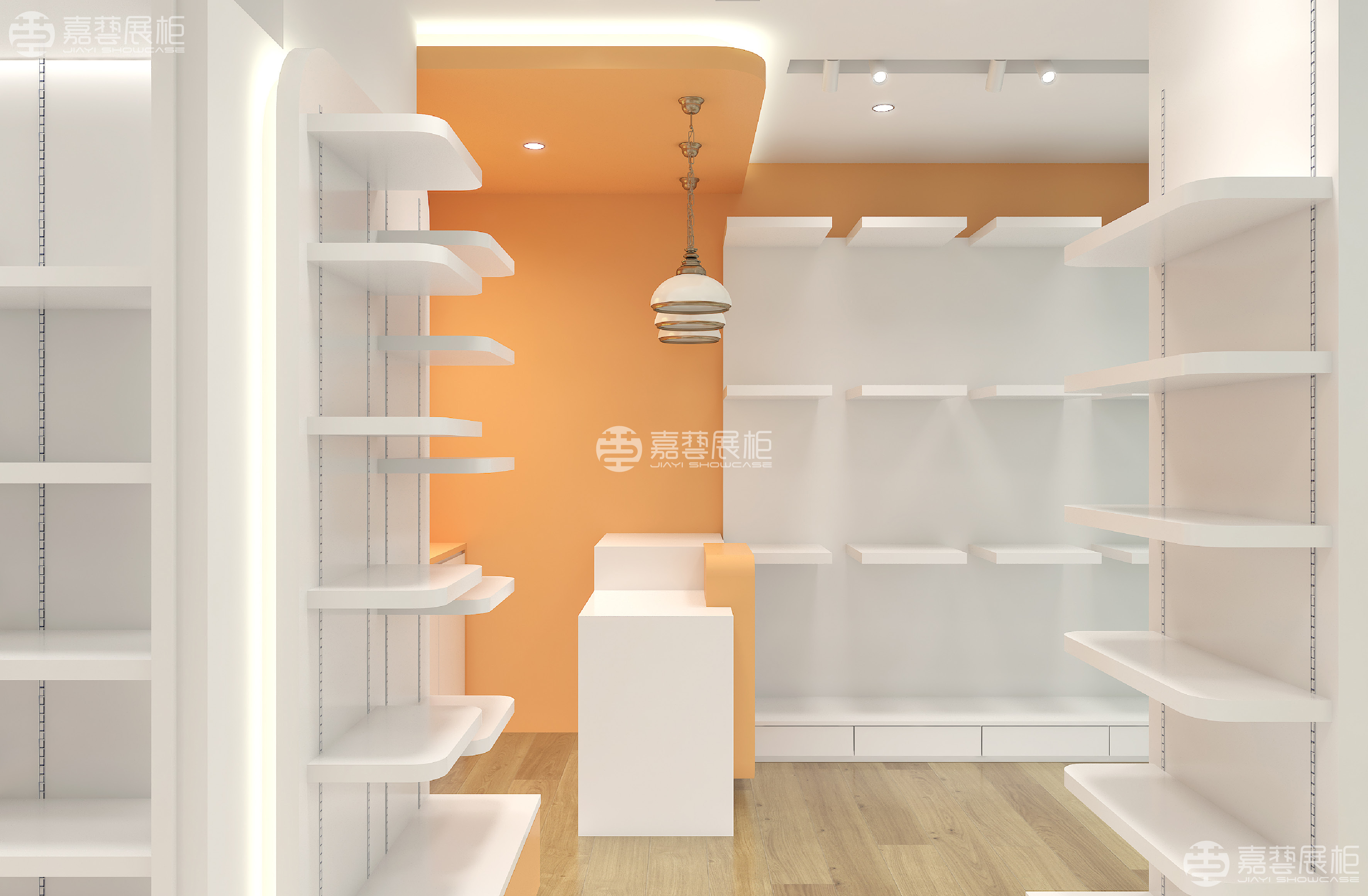 母婴店展柜的色彩搭配:营造出温馨和安心的购物氛围