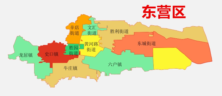 东营市东营区道路地图图片