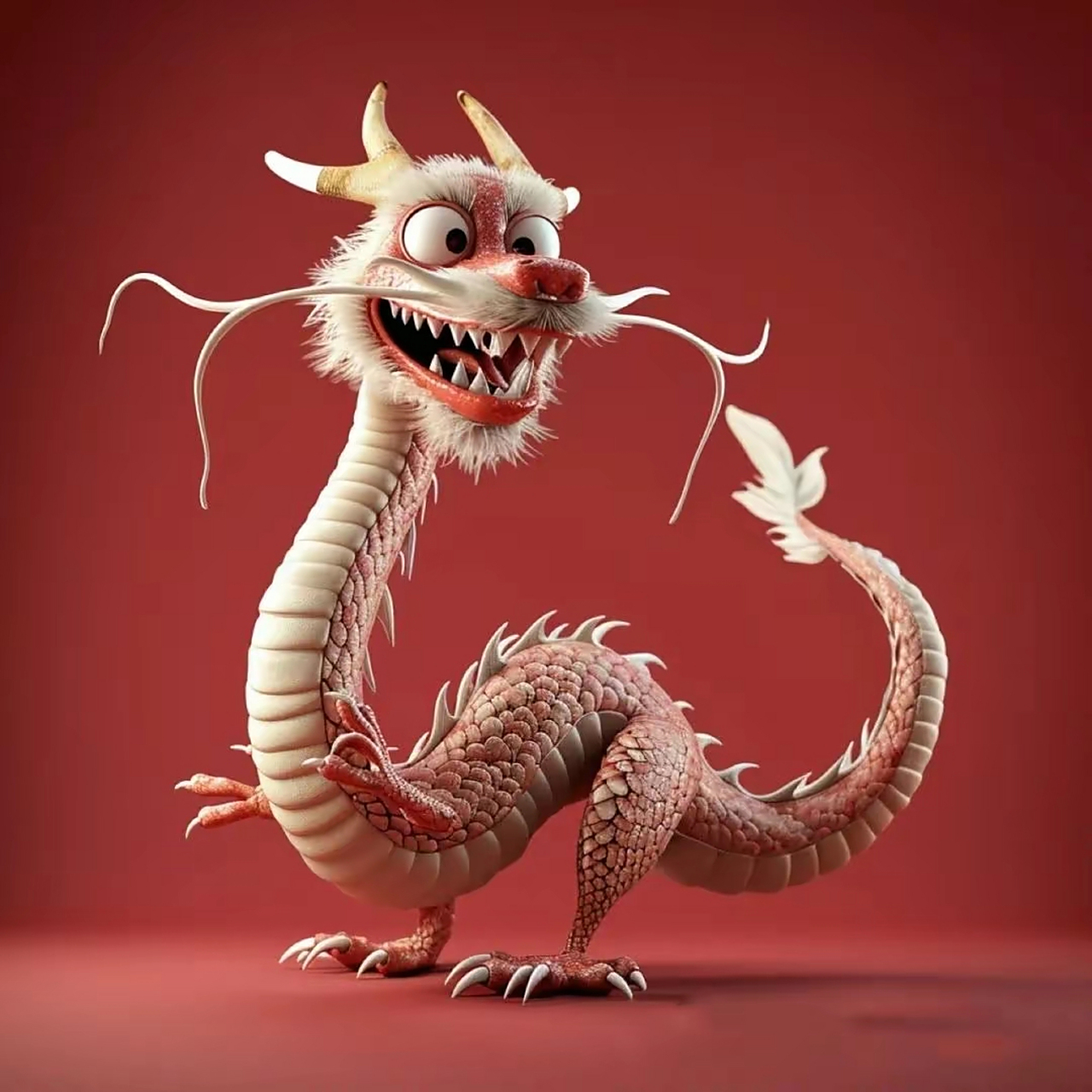 龙年红色头像~可爱的小龙龙 #跨年创作挑战赛