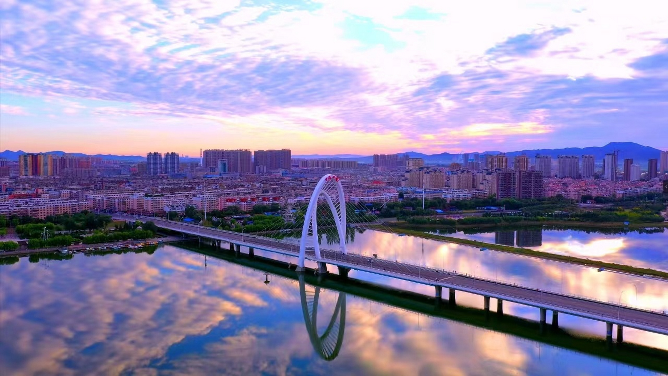 【最美辽宁】辽宁省锦州市:炫彩凌河[心] #美好辽宁欢迎您# #振兴新