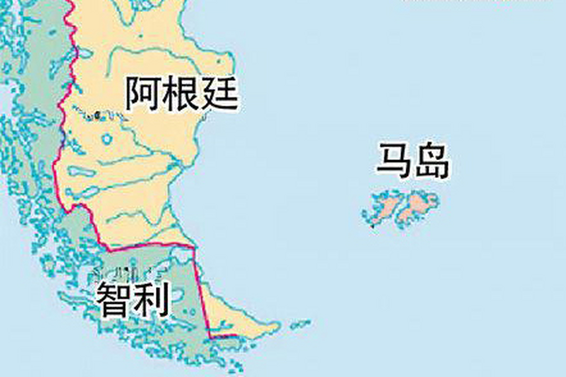 要是你仔细看看马岛地图,就会发现,这个小岛跟阿根廷可有一段不近不远