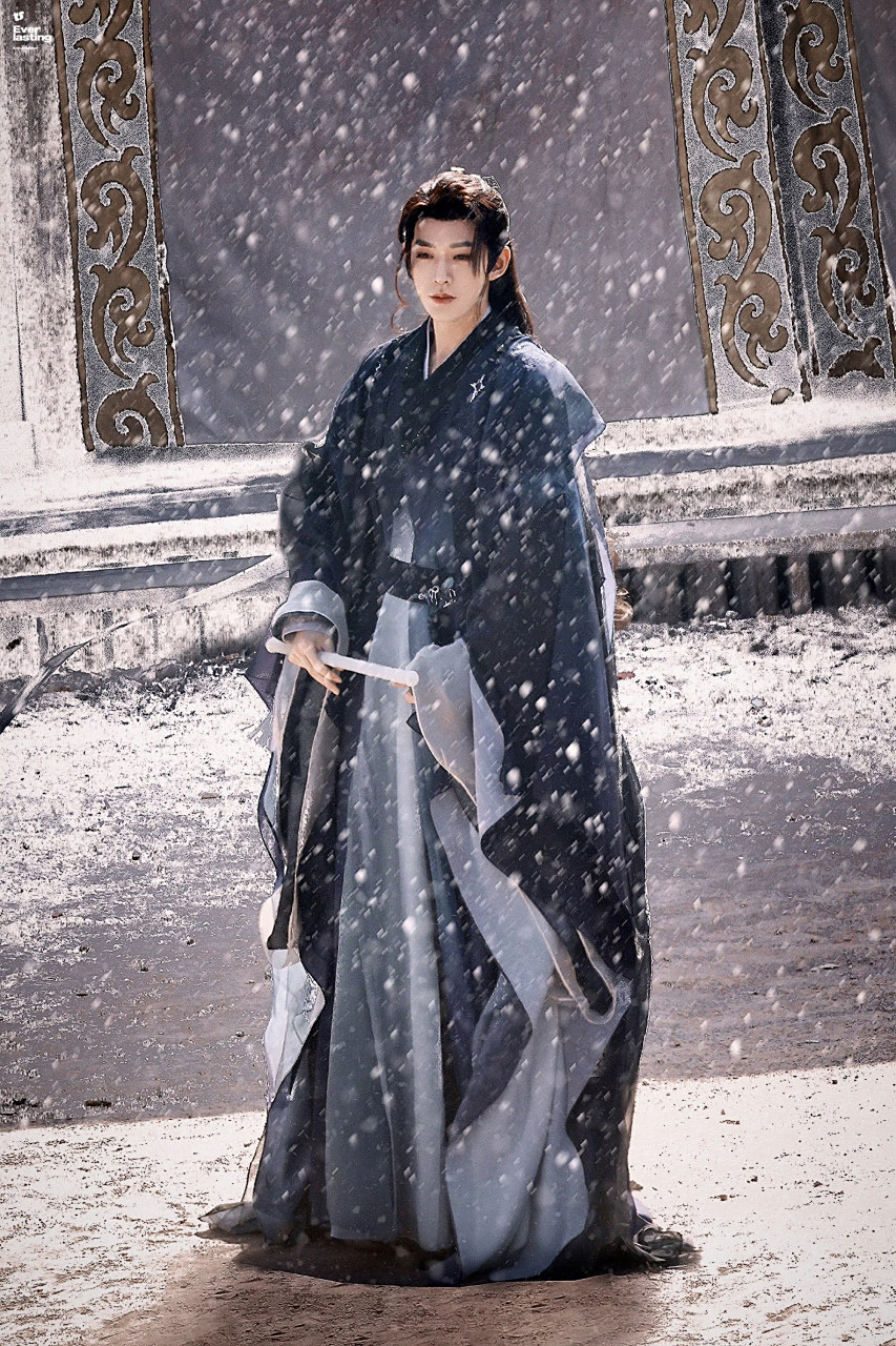 邓为古装加雪景氛围感有了
