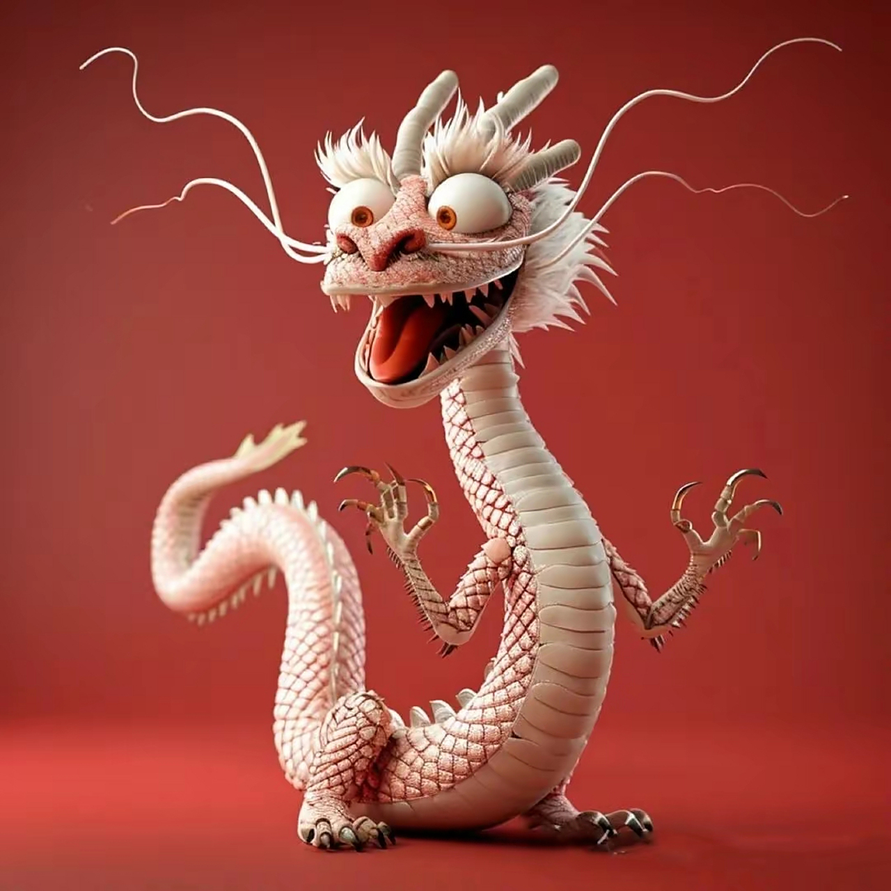 龙年红色头像~可爱的小龙龙 #跨年创作挑战赛