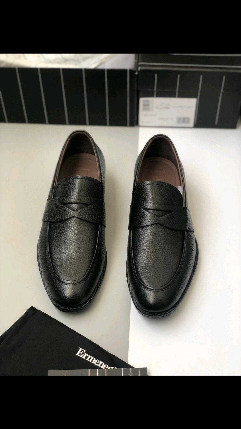 zegna杰尼亚男士商务休闲皮鞋