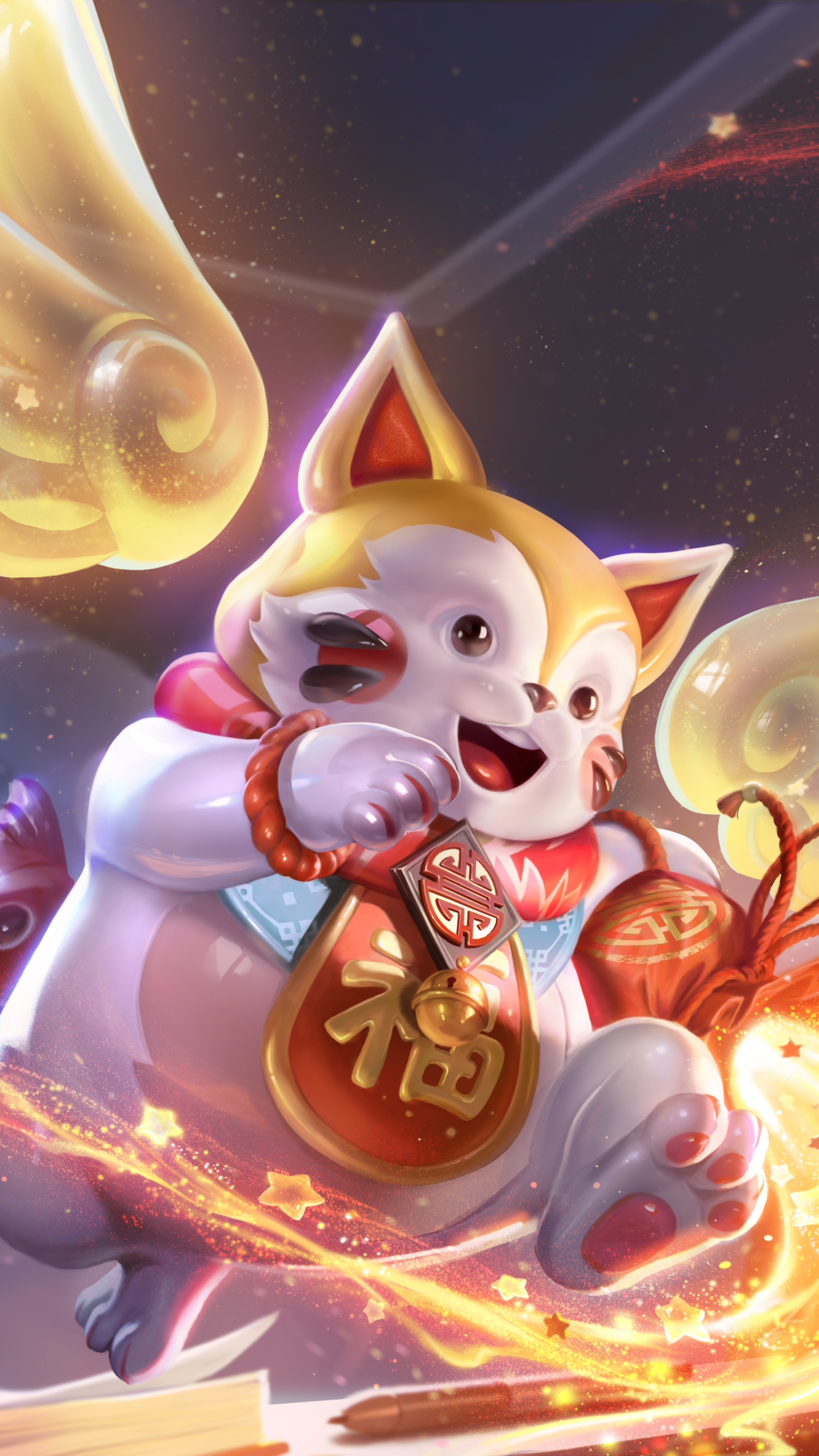 王者荣耀壁纸——梦奇 小家伙.@李秃秃插画的动态
