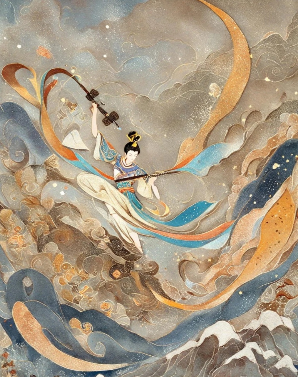 跨年创作挑战赛# #插画# #国画