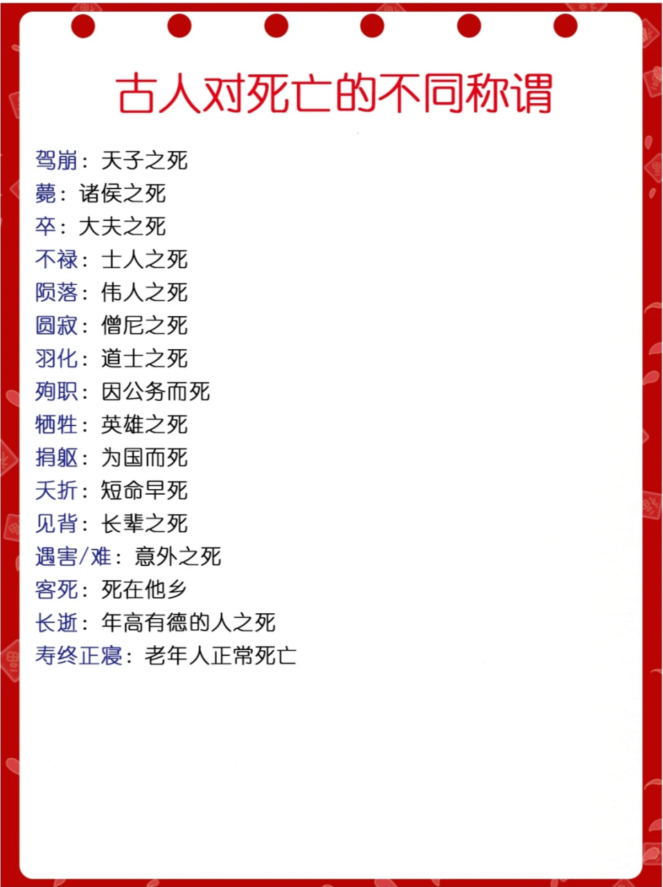 暗示将要死亡的昵称