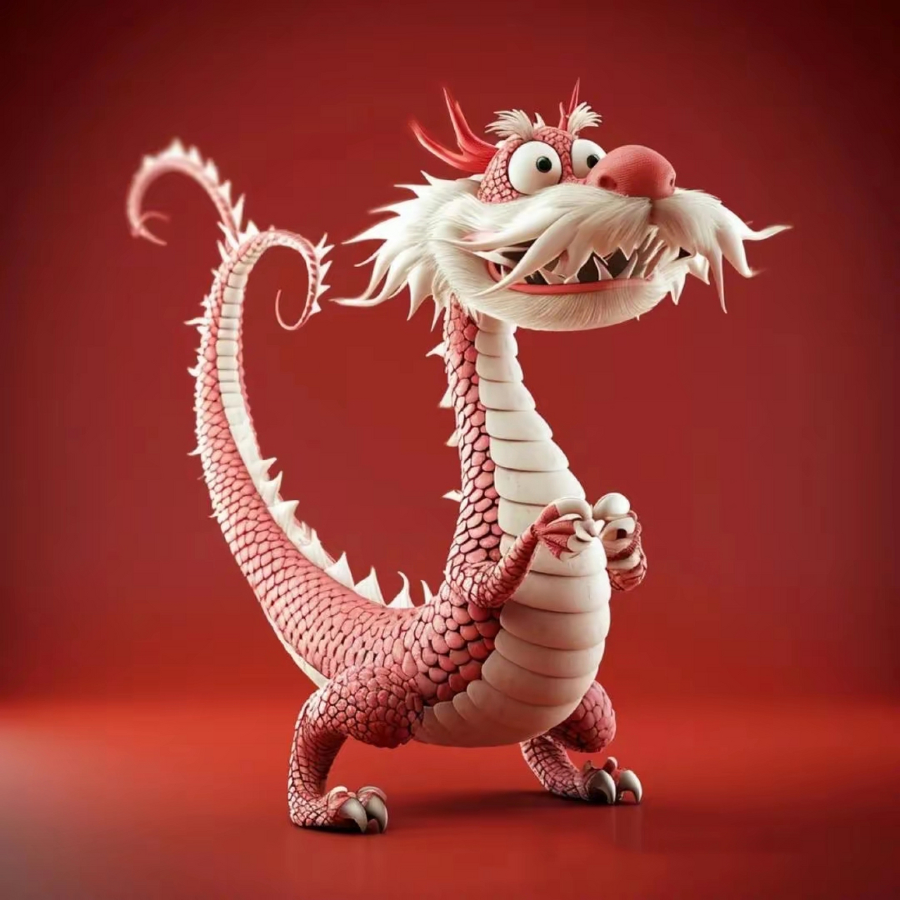 龙年红色头像~可爱的小龙龙 #跨年创作挑战赛