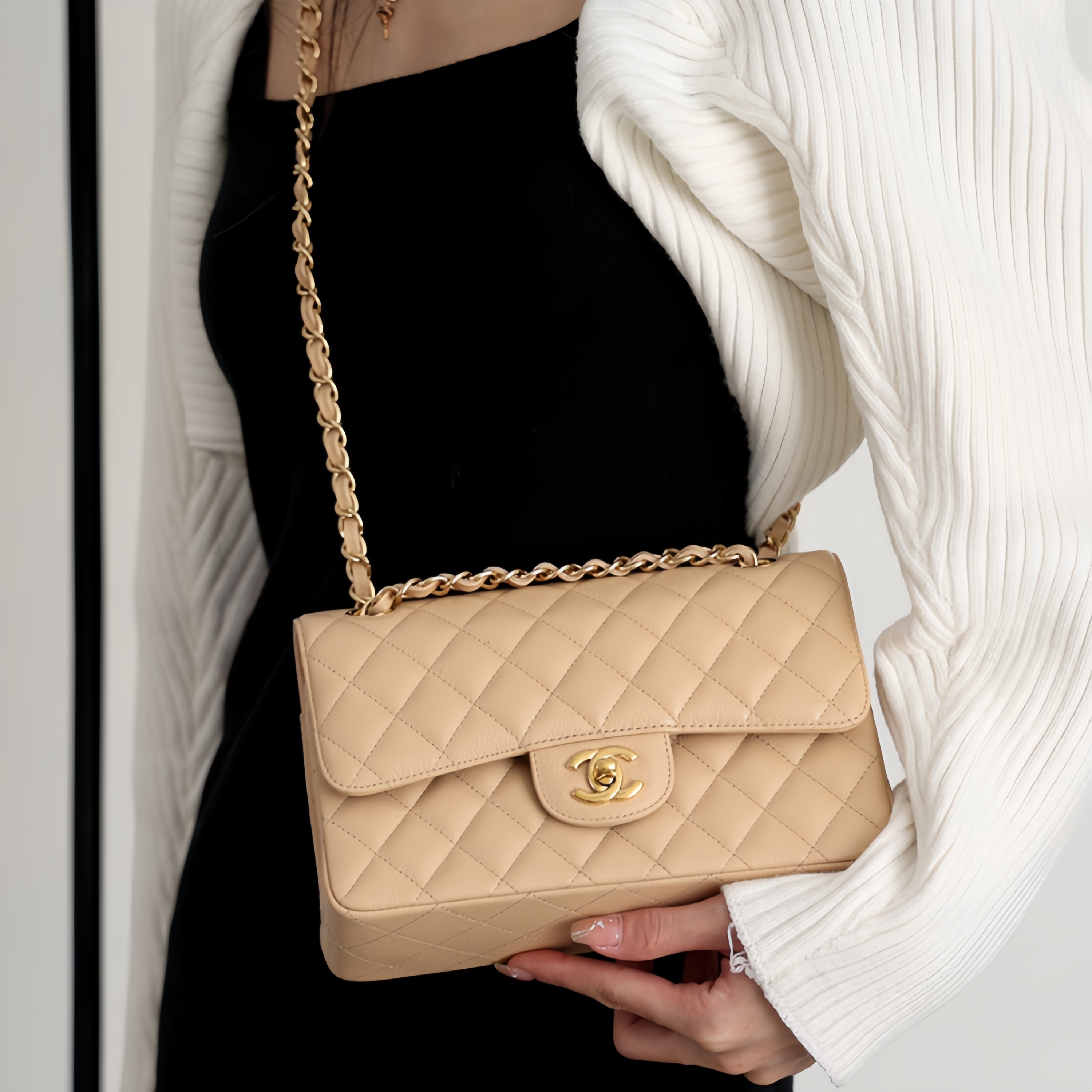 可以触动心弦的香奈儿cf链条包