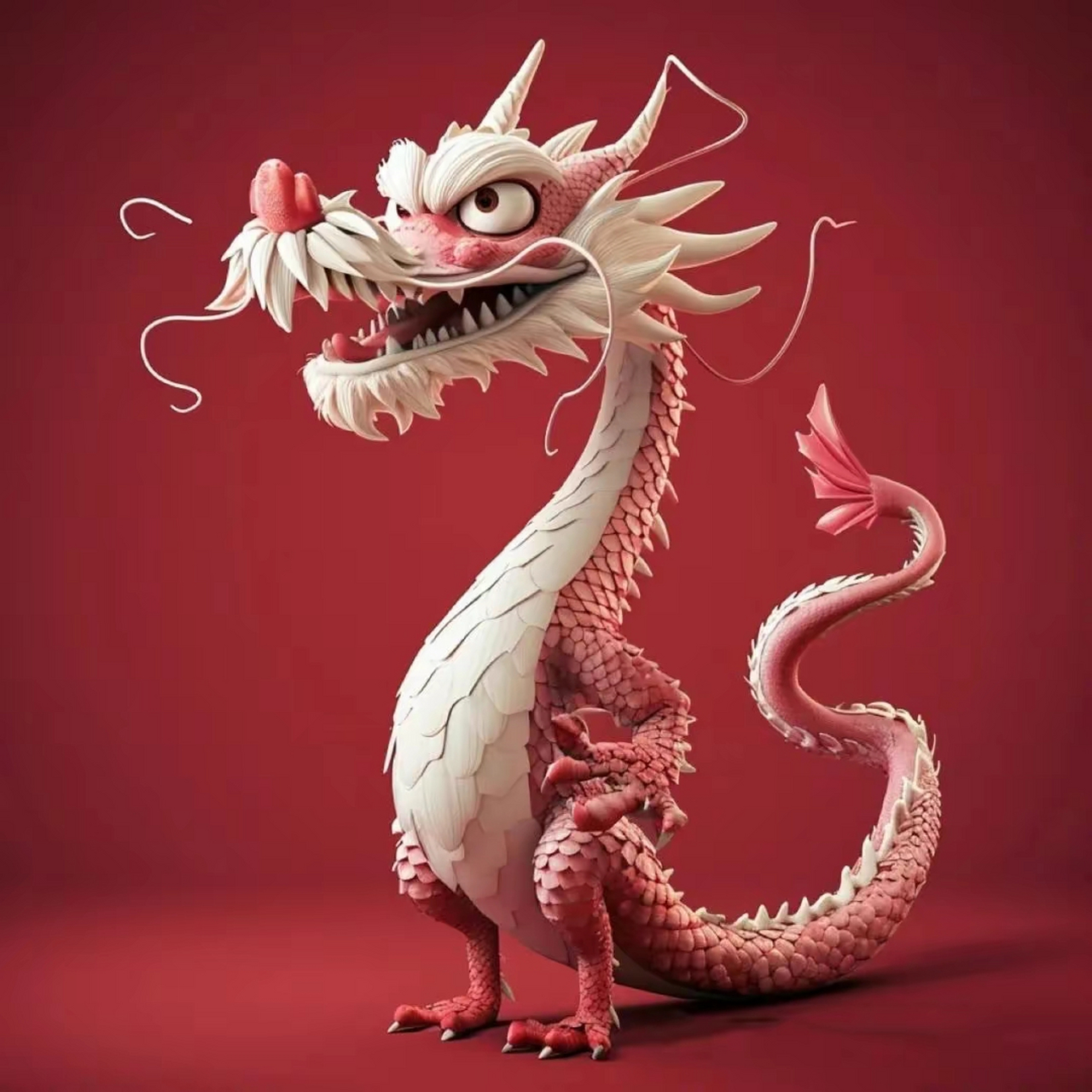 龙年红色头像~可爱的小龙龙 #跨年创作挑战赛