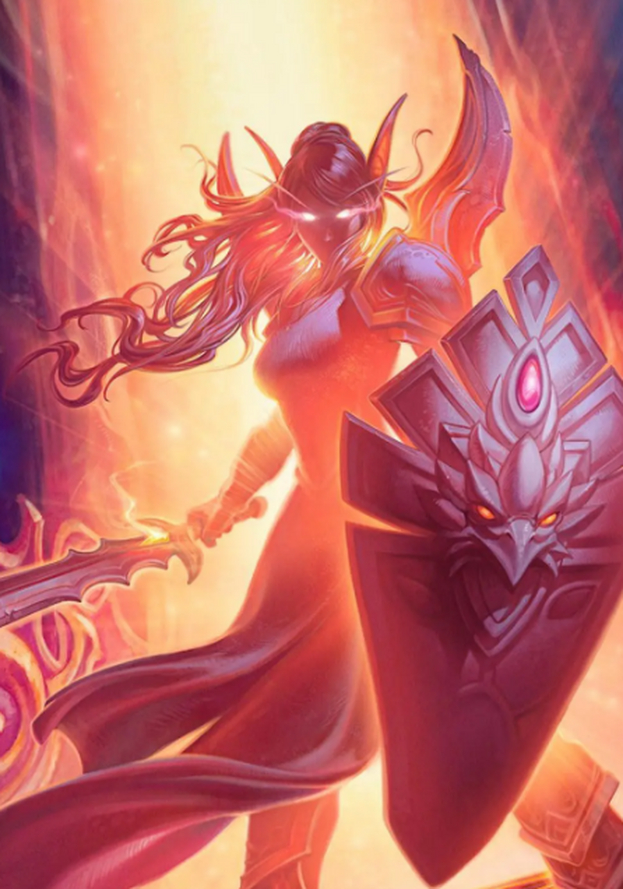 魔兽世界中莉亚德琳,美艳强大的女圣骑士,家庭毁灭,养父牺牲,勇敢地与