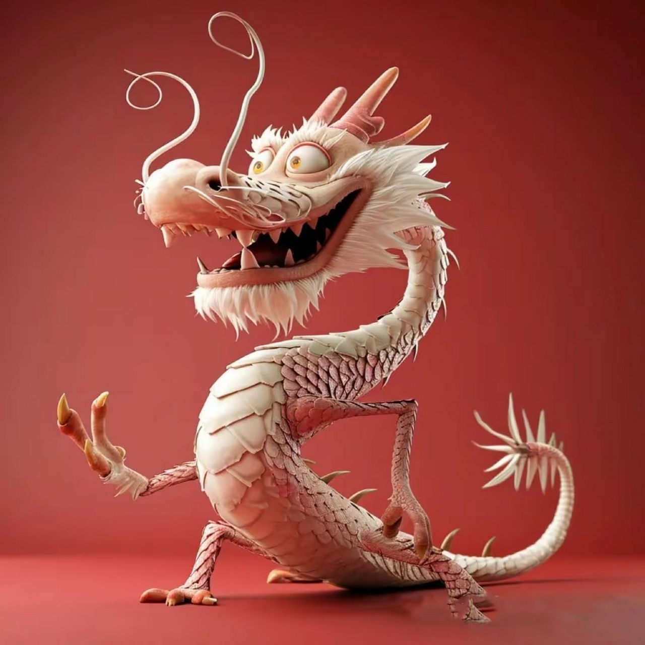 龙年红色头像~可爱的小龙龙 #跨年创作挑战赛