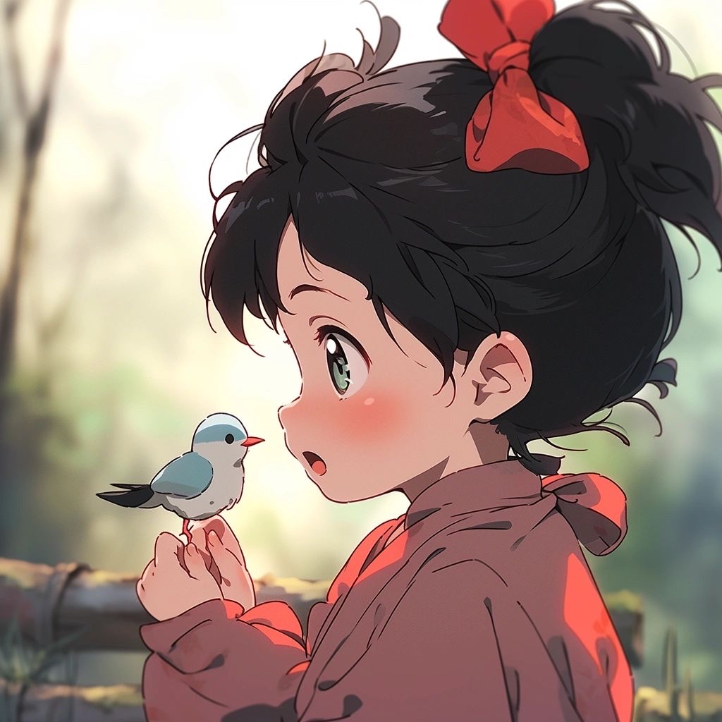 白鸽少女头像 清新脱俗的漫白鸽少女头像,唤醒你的纯净少女心