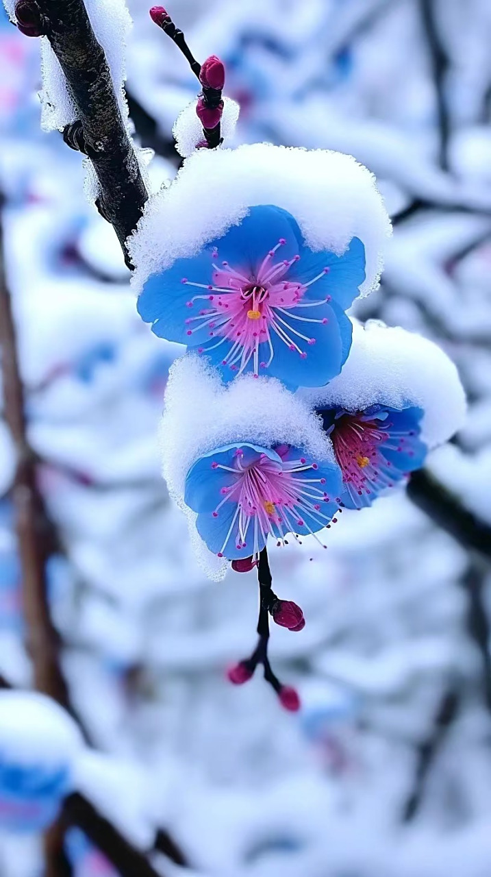 梅花香自苦寒来#这雪景终于送货上门了#  最近天气越来越冷了,大雪