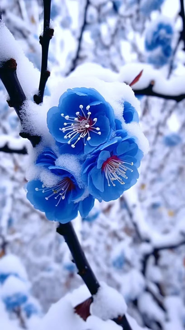 梅花香自苦寒来#这雪景终于送货上门了#  最近天气越来越冷了,大雪