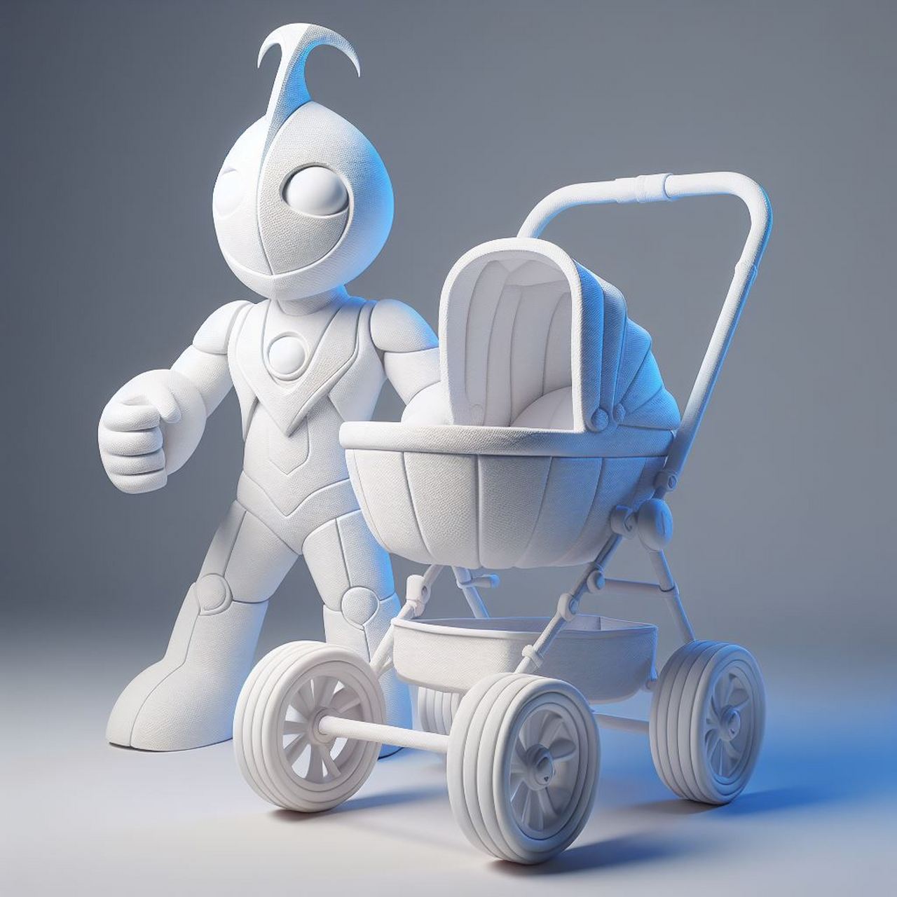 最靓头像壁纸征集赛# 奥特曼创意婴儿车是一种独特而有趣的设计,灵感