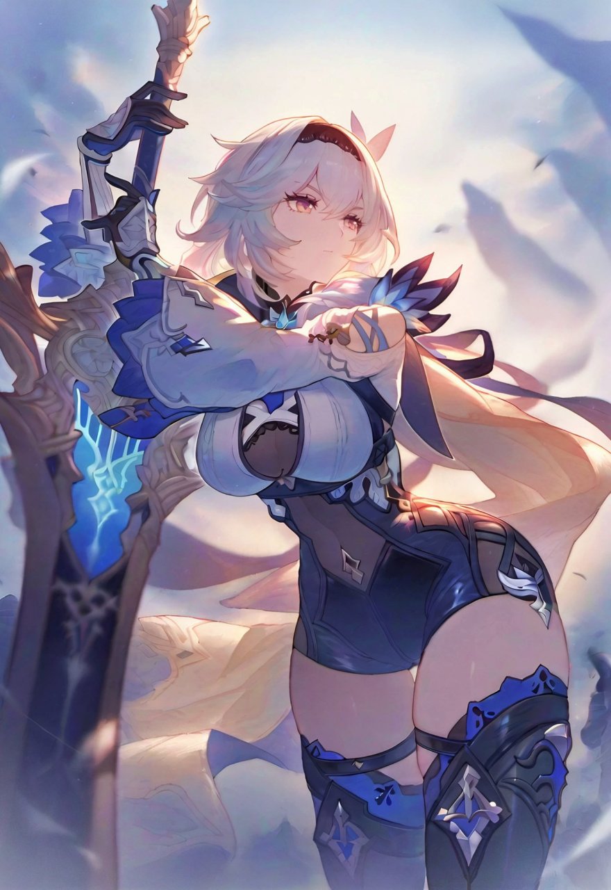 原神 优菈姐姐 几日不见 又丰满了不少 插画作者:フィナス