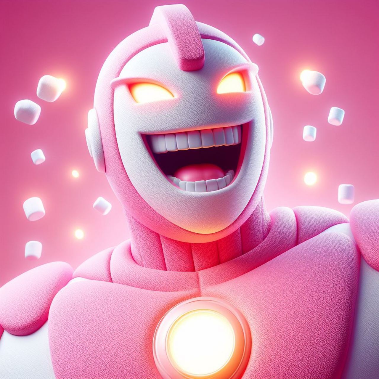 最靓头像壁纸征集赛# 创意的粉色奥特曼是一种将传统奥特曼形象与