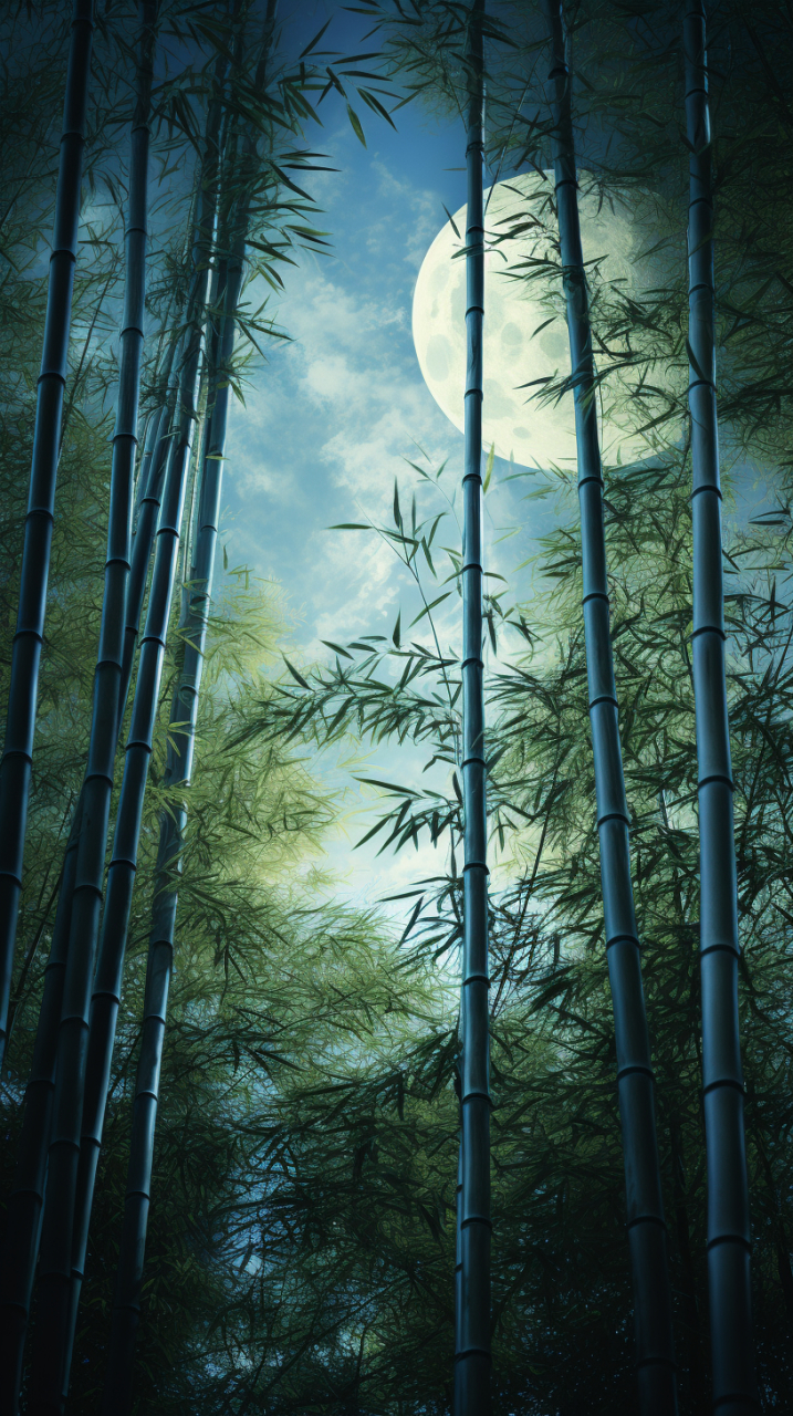 月色# 竹林不是稀罕的风景,可月下竹林呢?