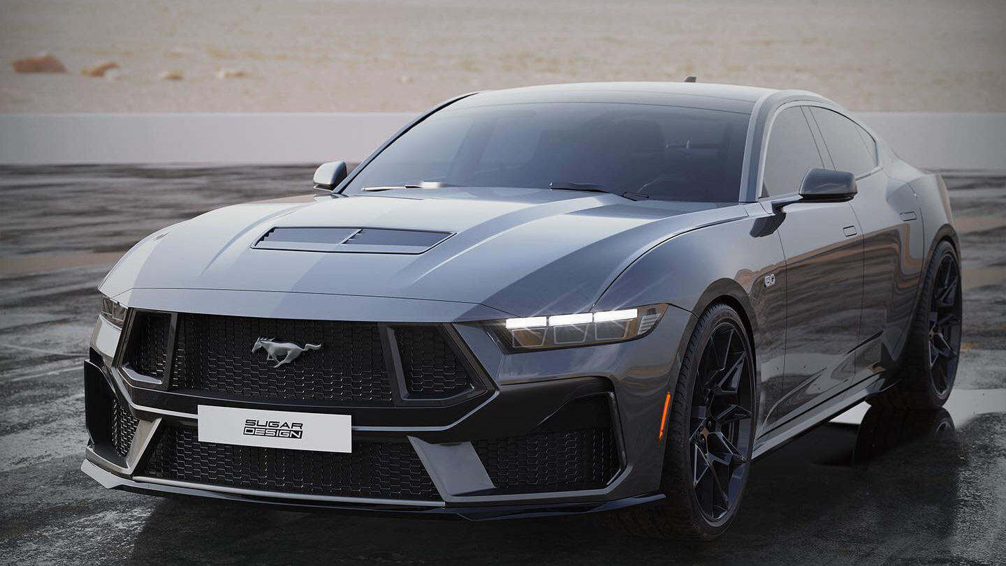 "福特野马四门版渲染图曝光,挑战性能新标杆?