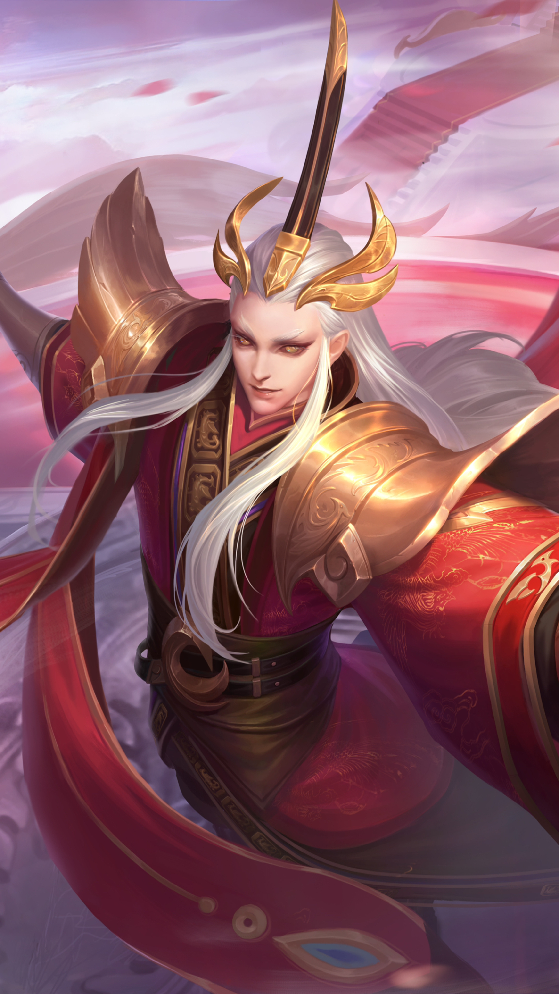 王者荣耀壁纸——明世隐  花如盛世绽放,以人心培育.