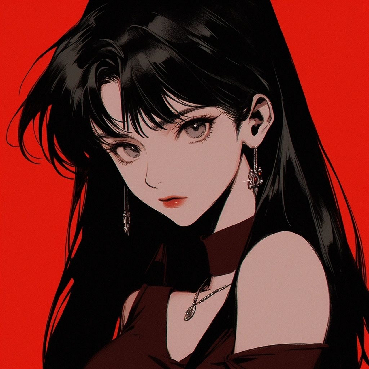 红色女头 热情如火的红色女生头像,点燃你的社交个性,快来选一个吧!