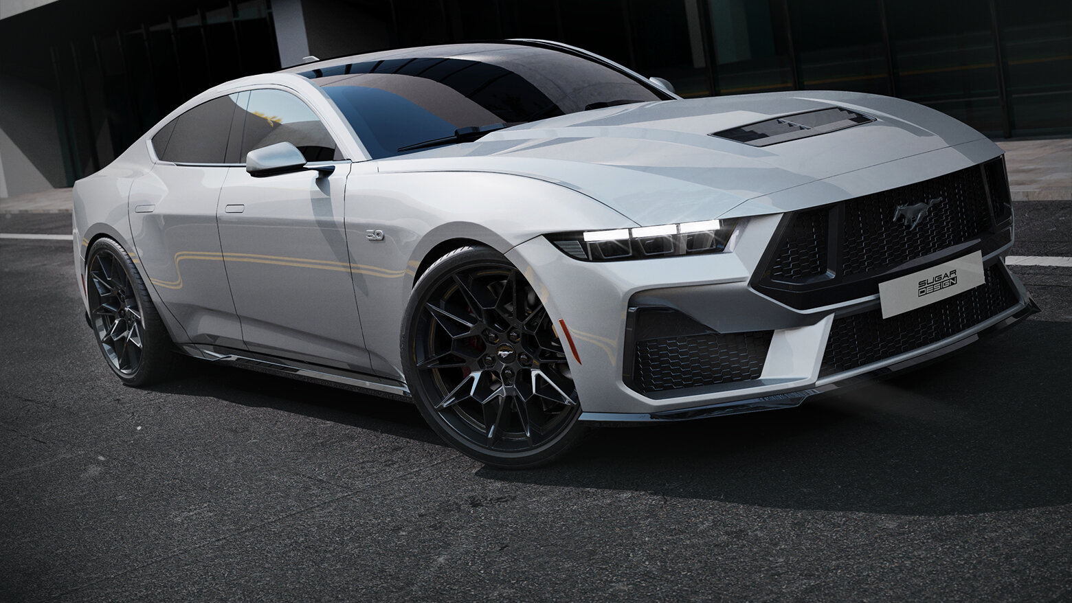 "福特野马四门版渲染图曝光,挑战性能新标杆?